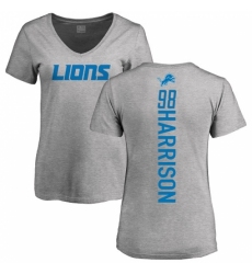NFL Women's Nike Detroit Lions #98 Damon Harrison Ash Backer T-Shirt
