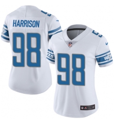 Women's Nike Detroit Lions #98 Damon Harrison White Vapor Untouchable Limited Player NFL Jersey