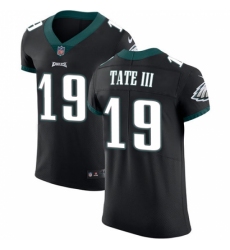 Men's Nike Philadelphia Eagles #19 Golden Tate III Black Vapor Untouchable Elite Player NFL Jersey