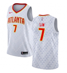 Women's Nike Atlanta Hawks #7 Jeremy Lin Swingman White NBA Jersey - Association Edition