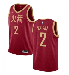 Women's Nike Houston Rockets #2 Brandon Knight Swingman Red NBA Jersey - 2018 19 City Edition