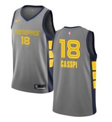 Women's Nike Memphis Grizzlies #18 Omri Casspi Swingman Gray NBA Jersey - City Edition