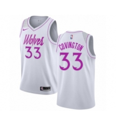 Women's Nike Minnesota Timberwolves #33 Robert Covington White Swingman Jersey - Earned Edition
