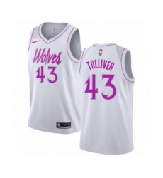 Women's Nike Minnesota Timberwolves #43 Anthony Tolliver White Swingman Jersey - Earned Edition