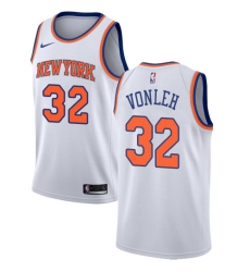 Men's Nike New York Knicks #32 Noah Vonleh Swingman White NBA Jersey - Association Edition