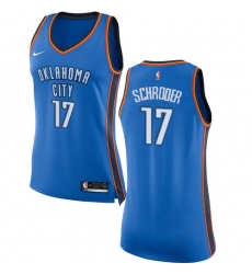 Women's Nike Oklahoma City Thunder #17 Dennis Schroder Swingman Royal Blue NBA Jersey - Icon Edition