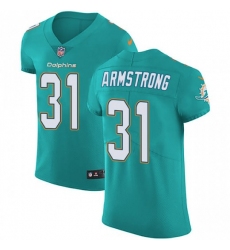 Nike Miami Dolphins #31 Cornell Armstrong Aqua Green Team Color Men's Stitched NFL Vapor Untouchable Elite Jersey