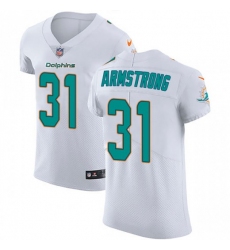 Nike Miami Dolphins #31 Cornell Armstrong White Men's Stitched NFL Vapor Untouchable Elite Jersey