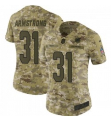 Women's Nike Miami Dolphins #31 Cornell Armstrong Camo Stitched NFL Limited 2018 Salute To Service Jersey