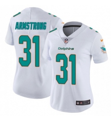 Women's Nike Miami Dolphins #31 Cornell Armstrong White Stitched NFL Vapor Untouchable Limited Jersey