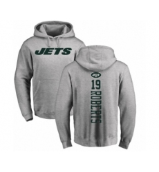 NFL Nike New York Jets #19 Andre Roberts Ash Backer Pullover Hoodie