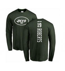 NFL Nike New York Jets #19 Andre Roberts Green Backer Long Sleeve T-Shirt