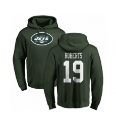 NFL Nike New York Jets #19 Andre Roberts Green Name & Number Logo Pullover Hoodie