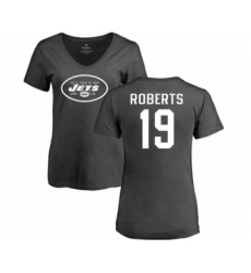 NFL Women's Nike New York Jets #19 Andre Roberts Ash One Color T-Shirt