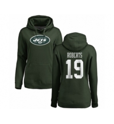NFL Women's Nike New York Jets #19 Andre Roberts Green Name & Number Logo Pullover Hoodie