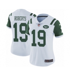 Women's Nike New York Jets #19 Andre Roberts White Vapor Untouchable Limited Player NFL Jersey