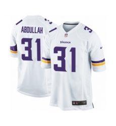 Men's Nike Minnesota Vikings #31 Ameer Abdullah Game White NFL Jersey