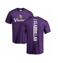 NFL Nike Minnesota Vikings #31 Ameer Abdullah Purple Backer T-Shirt