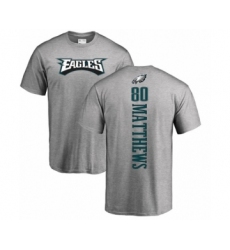 Nike Philadelphia Eagles #80 Jordan Matthews Ash Backer T-Shirt