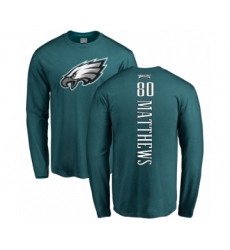 Nike Philadelphia Eagles #80 Jordan Matthews Green Backer Long Sleeve T-Shirt