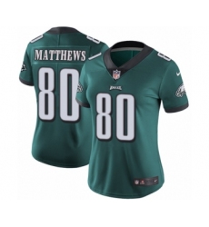 Women's Nike Philadelphia Eagles #80 Jordan Matthews Midnight Green Team Color Vapor Untouchable Limited Player NFL Jersey