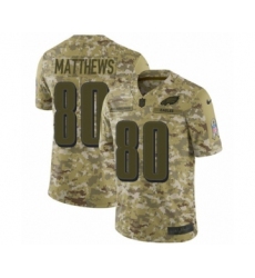 Youth Nike Philadelphia Eagles #80 Jordan Matthews Limited Camo 2018 Salute to Service NFL Jersey