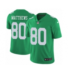 Youth Nike Philadelphia Eagles #80 Jordan Matthews Limited Green Rush Vapor Untouchable NFL Jersey