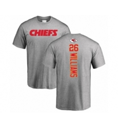 NFL Nike Kansas City Chiefs #26 Damien Williams Ash Backer T-Shirt