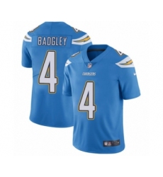 Men's Nike Los Angeles Chargers #4 Michael Badgley Electric Blue Alternate Vapor Untouchable Limited Player NFL Jersey