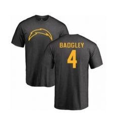 NFL Nike Los Angeles Chargers #4 Michael Badgley Ash One Color T-Shirt