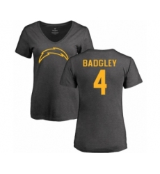 NFL Women's Nike Los Angeles Chargers #4 Michael Badgley Ash One Color T-Shirt