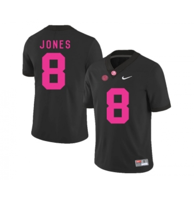 Alabama Crimson Tide 8 Julio Jones Black 2018 Breast Cancer Awareness College Football Jersey