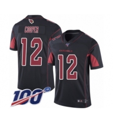 Men's Arizona Cardinals #12 Pharoh Cooper Limited Black Rush Vapor Untouchable 100th Season Football Jersey