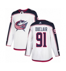 Youth Adidas Columbus Blue Jackets #91 Anthony Duclair Premier Navy Blue Alternate NHL Jersey