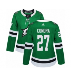 Women's Adidas Dallas Stars #27 Erik Condra Premier Green Home NHL Jersey