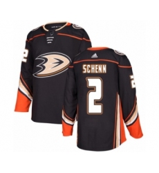 Men's Adidas Anaheim Ducks #2 Luke Schenn Premier Black Home NHL Jersey