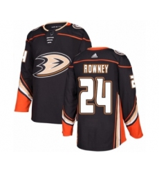 Men's Adidas Anaheim Ducks #24 Carter Rowney Premier Black Home NHL Jersey
