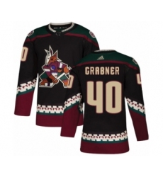 Men's Adidas Arizona Coyotes #40 Michael Grabner Premier Black Alternate NHL Jersey