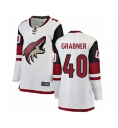 Women's Arizona Coyotes #40 Michael Grabner Authentic White Away Fanatics Branded Breakaway NHL Jersey