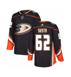Youth Adidas Anaheim Ducks #62 Andrej Sustr Premier Black Home NHL Jersey