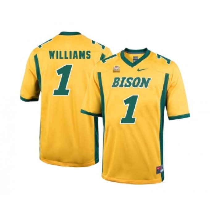 North Dakota State Bison 1 Marcus Williams Gold College Football Jersey