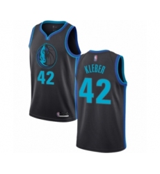 Men's Dallas Mavericks #42 Maxi Kleber Authentic Charcoal Basketball Jersey - City Edition