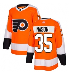 Youth Adidas Philadelphia Flyers #35 Steve Mason Orange Home Authentic Stitched NHL Jersey