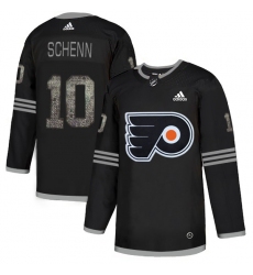 Men's Adidas Philadelphia Flyers #10 Luke Schenn Black Authentic Classic Stitched NHL Jersey