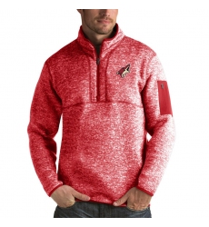 Men's Arizona Coyotes Antigua Fortune Quarter-Zip Pullover Jacket Red