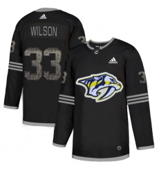 Men's Adidas Nashville Predators #33 Colin Wilson Black Authentic Classic Stitched NHL Jersey