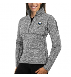 Buffalo Sabres Antigua Women's Fortune Zip Pullover Sweater Black