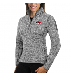 Carolina Hurricanes Antigua Women's Fortune Zip Pullover Sweater Black