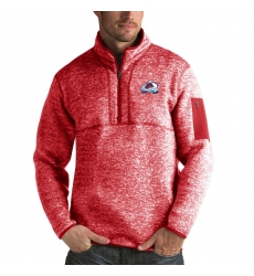 Men's Colorado Avalanche Antigua Fortune Quarter-Zip Pullover Jacket Red