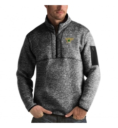 Men's Dallas Stars Antigua Fortune Quarter-Zip Pullover Jacket Charcoal